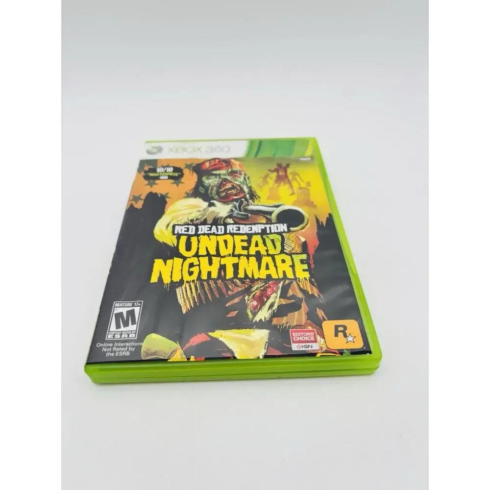 Red Dead Redemption Undead Nightmare Xbox 360 Complete CIB w/Map Tested Works